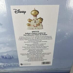 NIB Aladdin Sultan's Palace 11" Decorative‎ Ceramic Cookie Jar - Disney Enesco